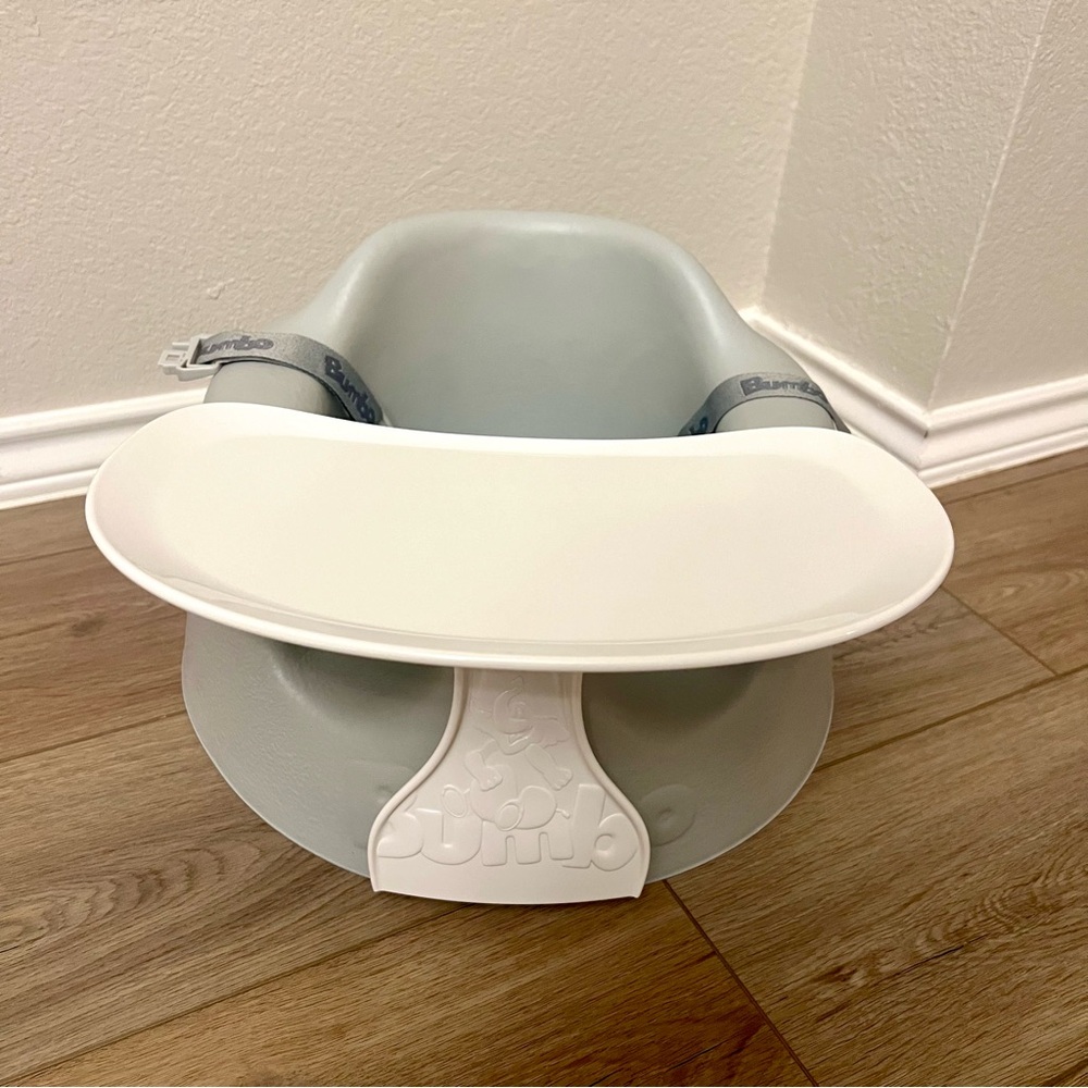 Bumbo Grey Baby Seat with Tray
